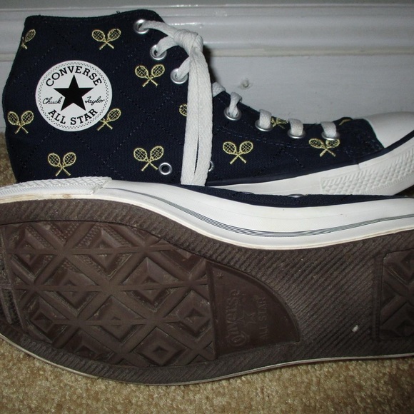Converse high tops tennis racket pattern - Picture 3 of 4